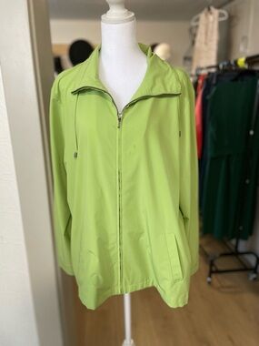 Chico's Additions Bright Green Blouse